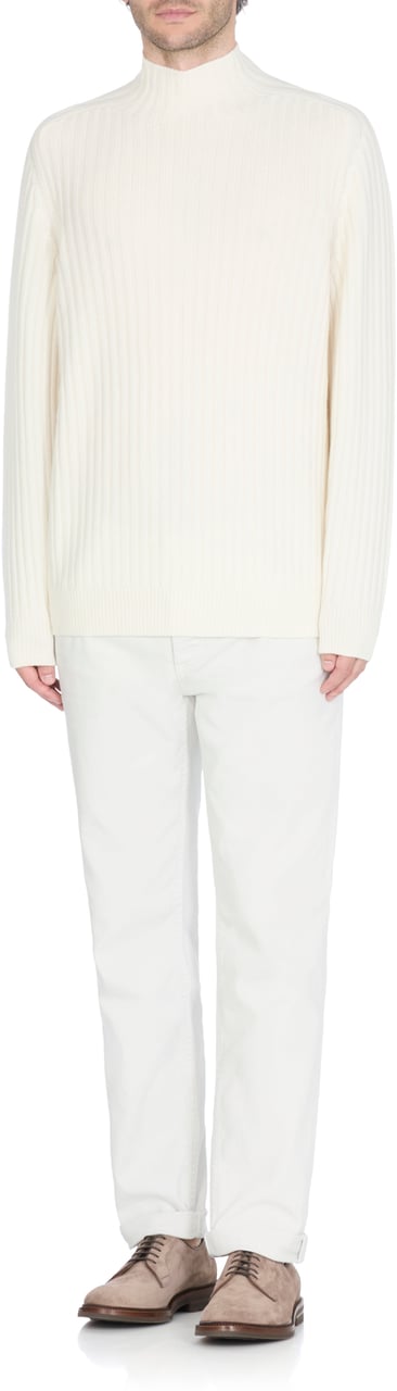 Brunello Cucinelli Sweaters Ivory Wit