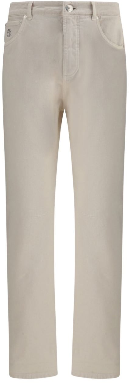 Brunello Cucinelli Trousers Cream Wit