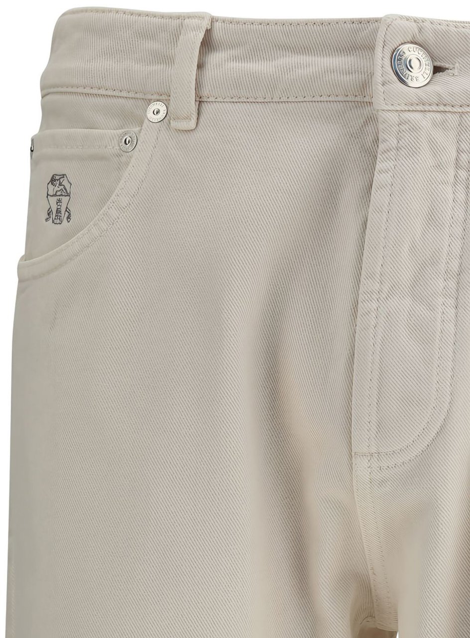 Brunello Cucinelli Trousers Cream Wit