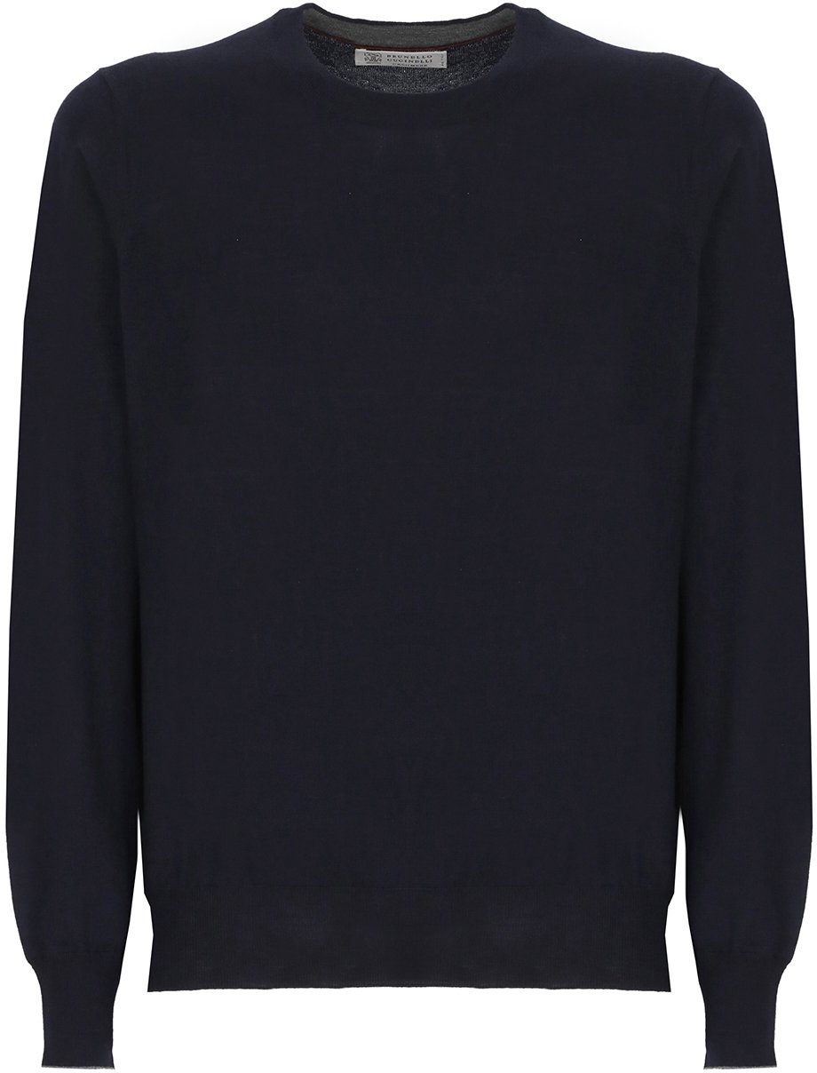Brunello Cucinelli Sweaters Blue Blauw