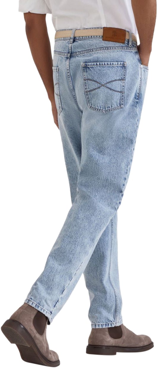Brunello Cucinelli Trousers Blue Blauw