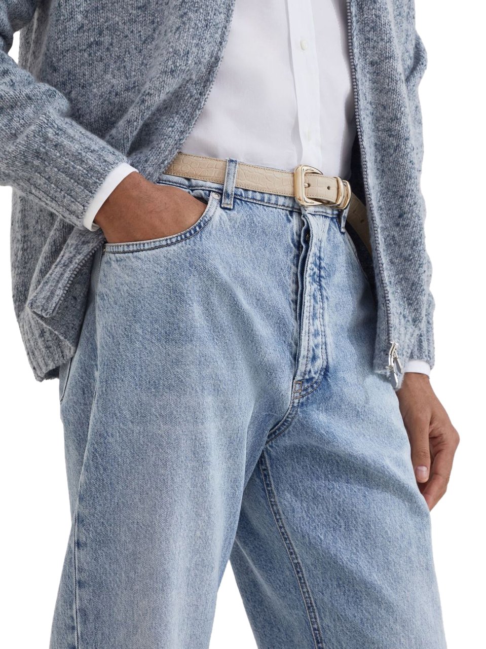 Brunello Cucinelli Trousers Blue Blauw