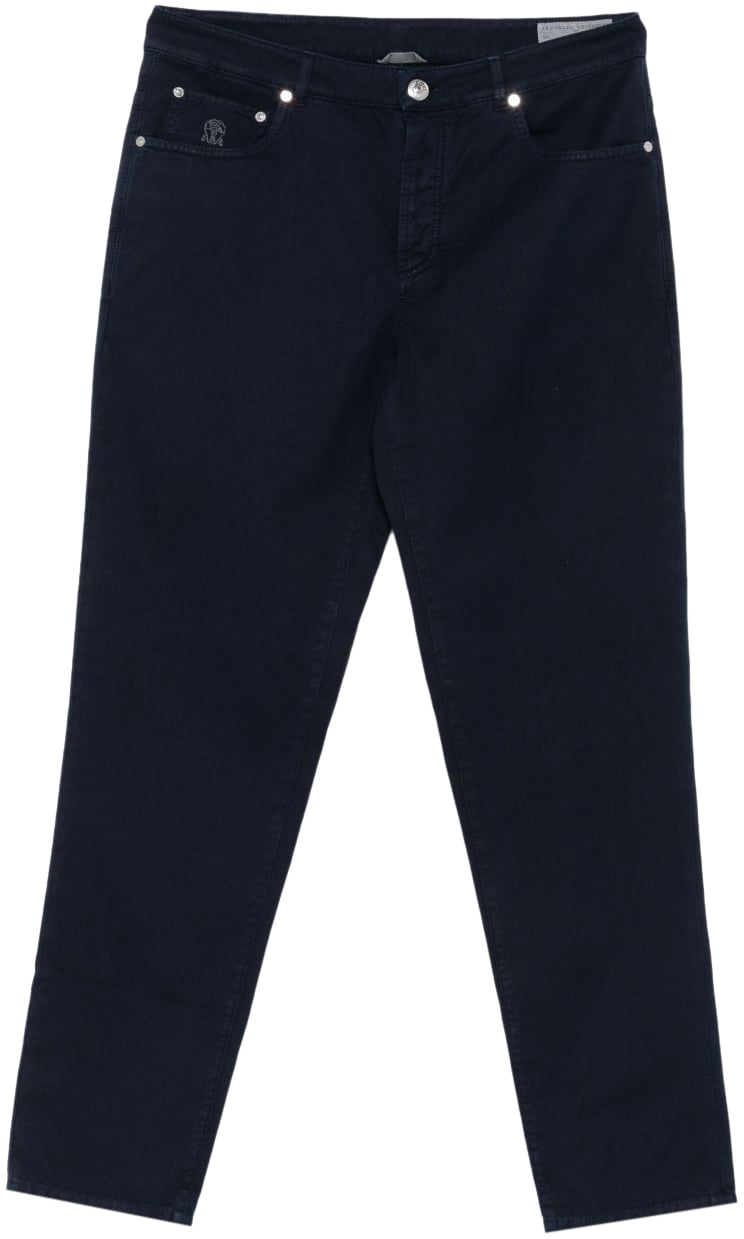 Brunello Cucinelli Trousers Blue Blauw