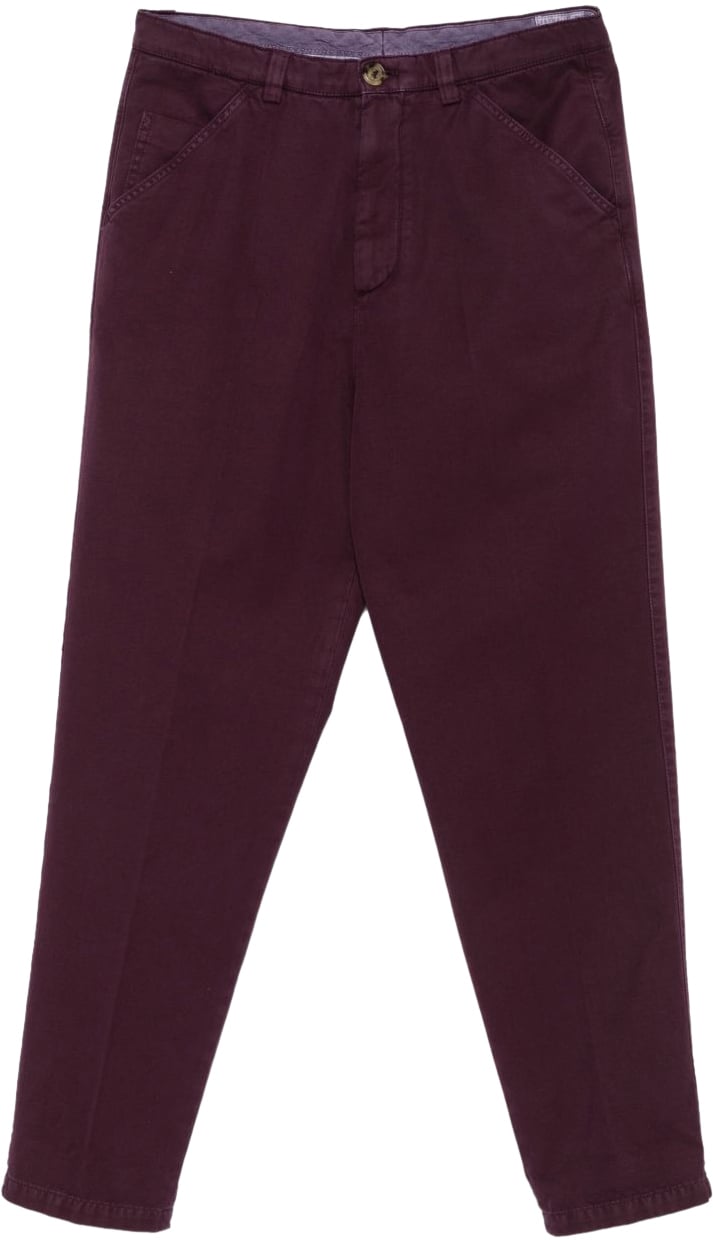 Brunello Cucinelli Trousers Purple Paars