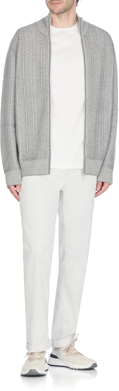 Brunello Cucinelli Trousers Ivory Wit