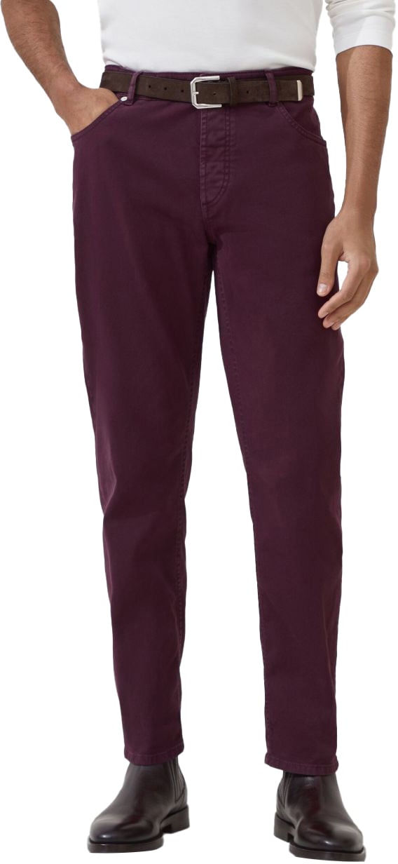 Brunello Cucinelli Trousers Bordeaux Rood