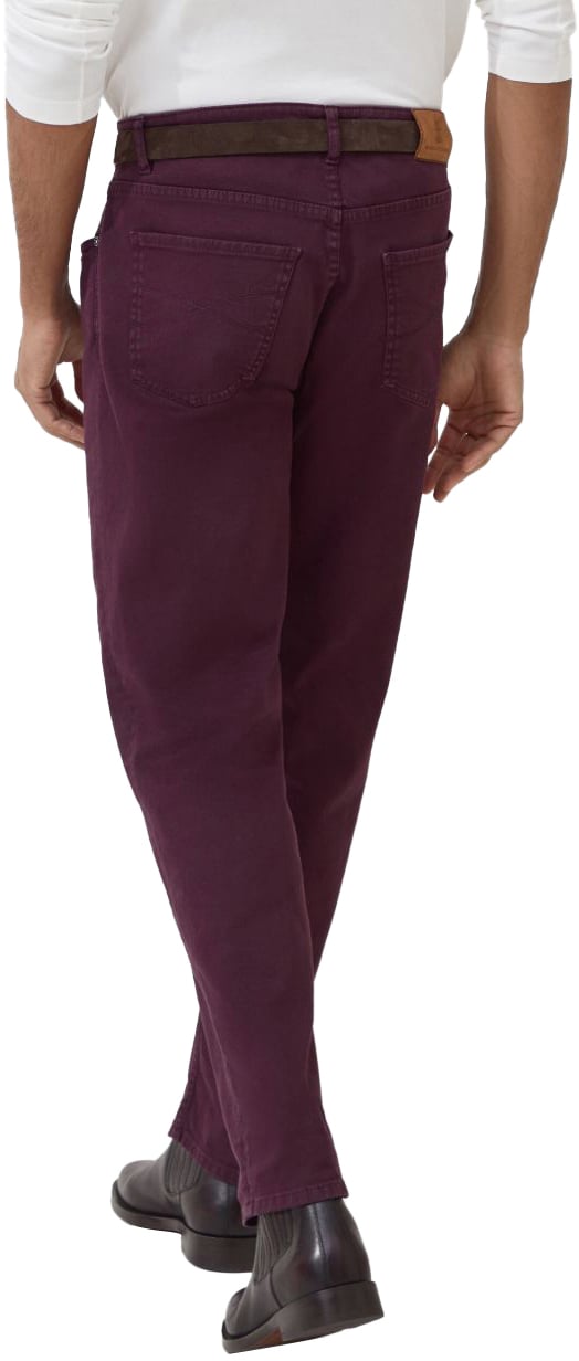 Brunello Cucinelli Trousers Bordeaux Rood