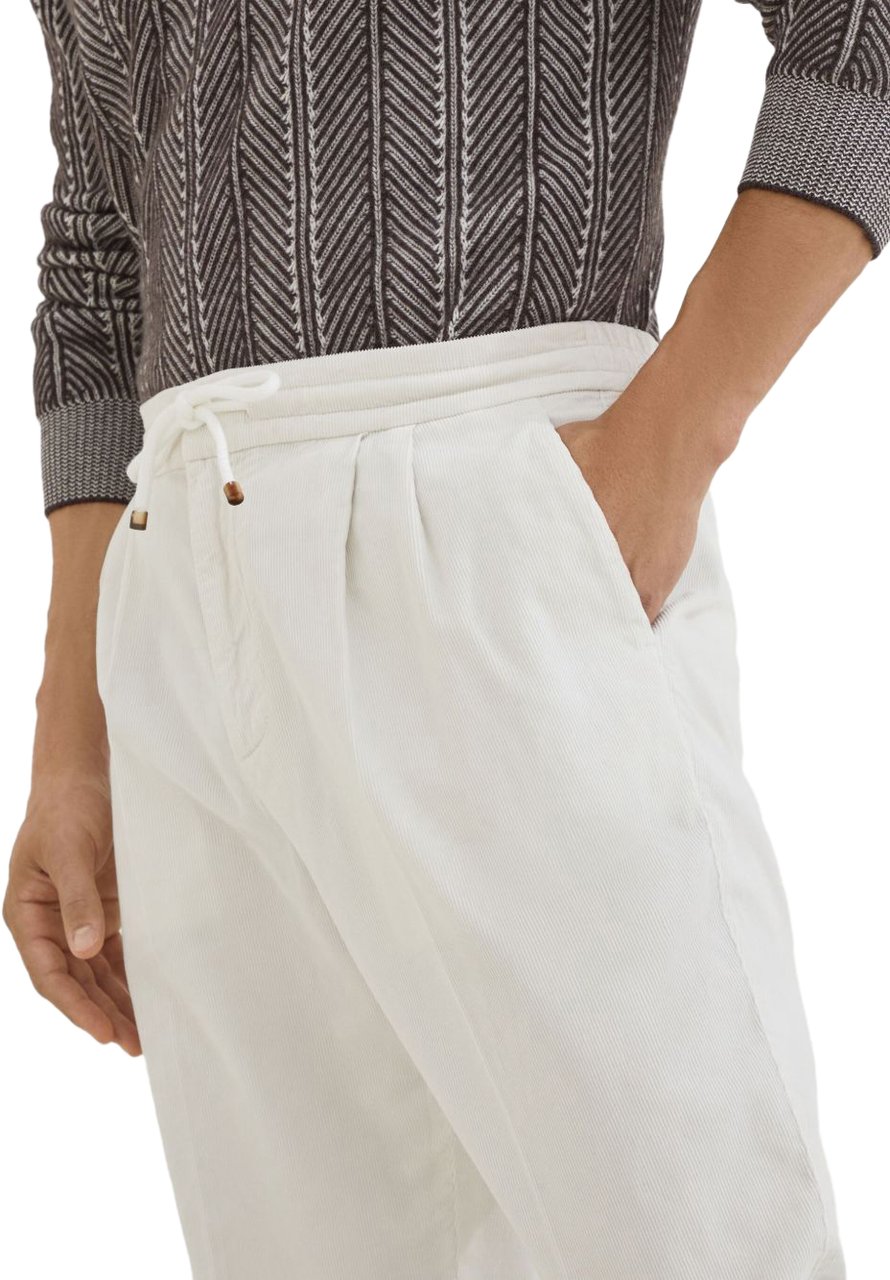 Brunello Cucinelli Trousers White Wit