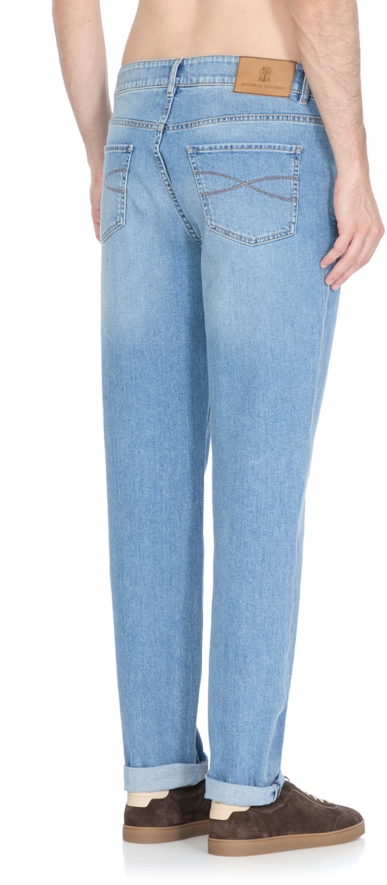 Brunello Cucinelli Jeans Celeste Lichtblauw