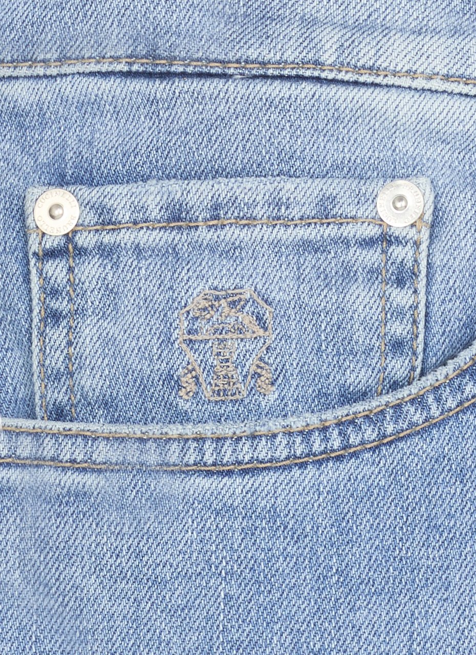 Brunello Cucinelli Jeans Celeste Lichtblauw