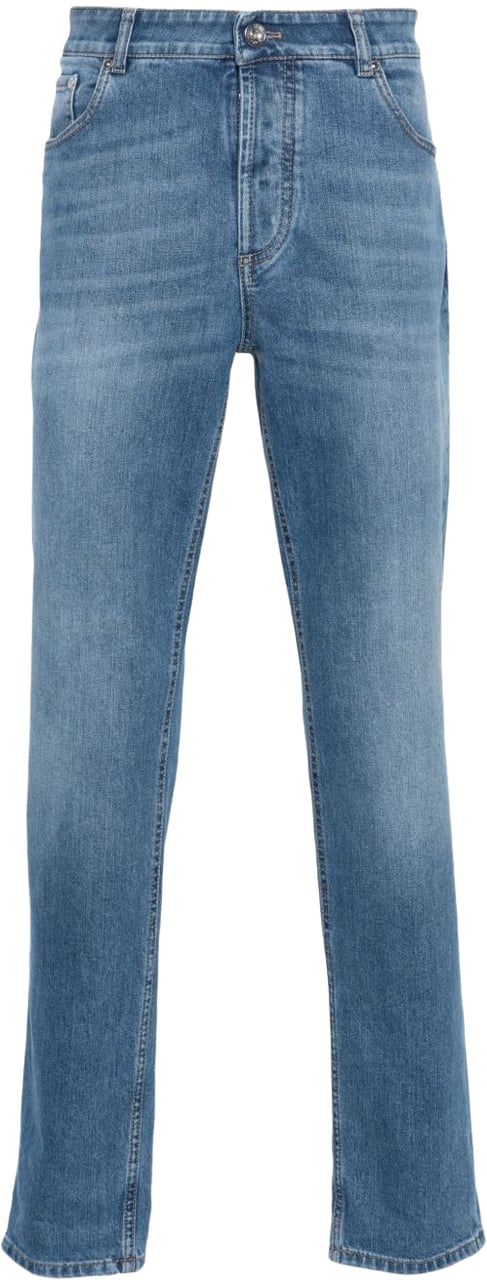 Brunello Cucinelli Jeans Clear Blue Blauw