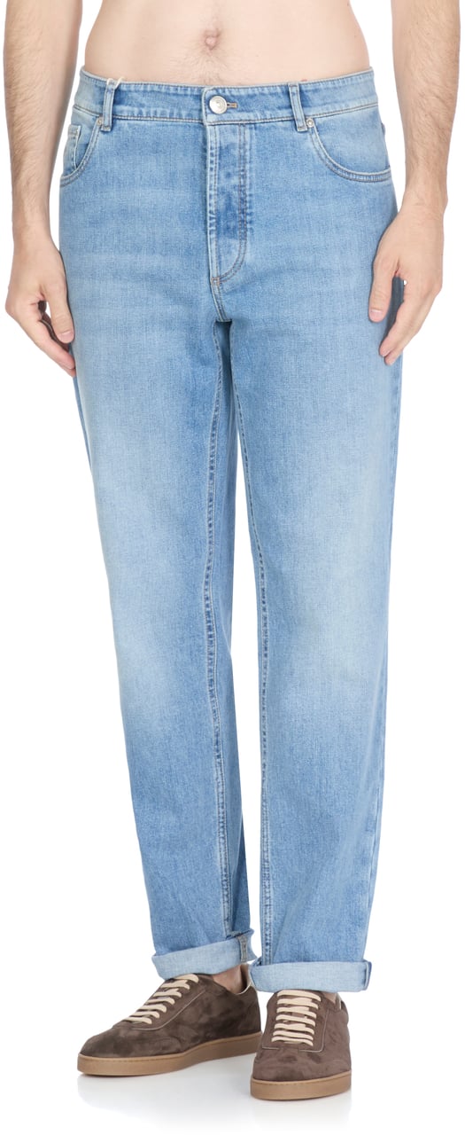 Brunello Cucinelli Jeans Light Blue Blauw