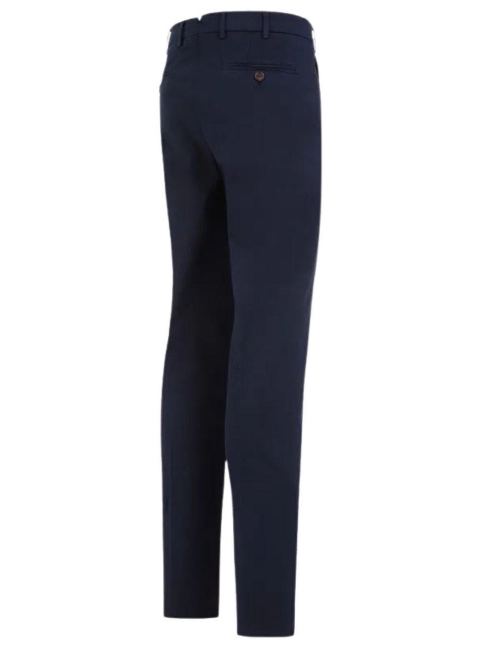 Brunello Cucinelli Blue Buttoned Pockets Cotton Formal Pants Zwart