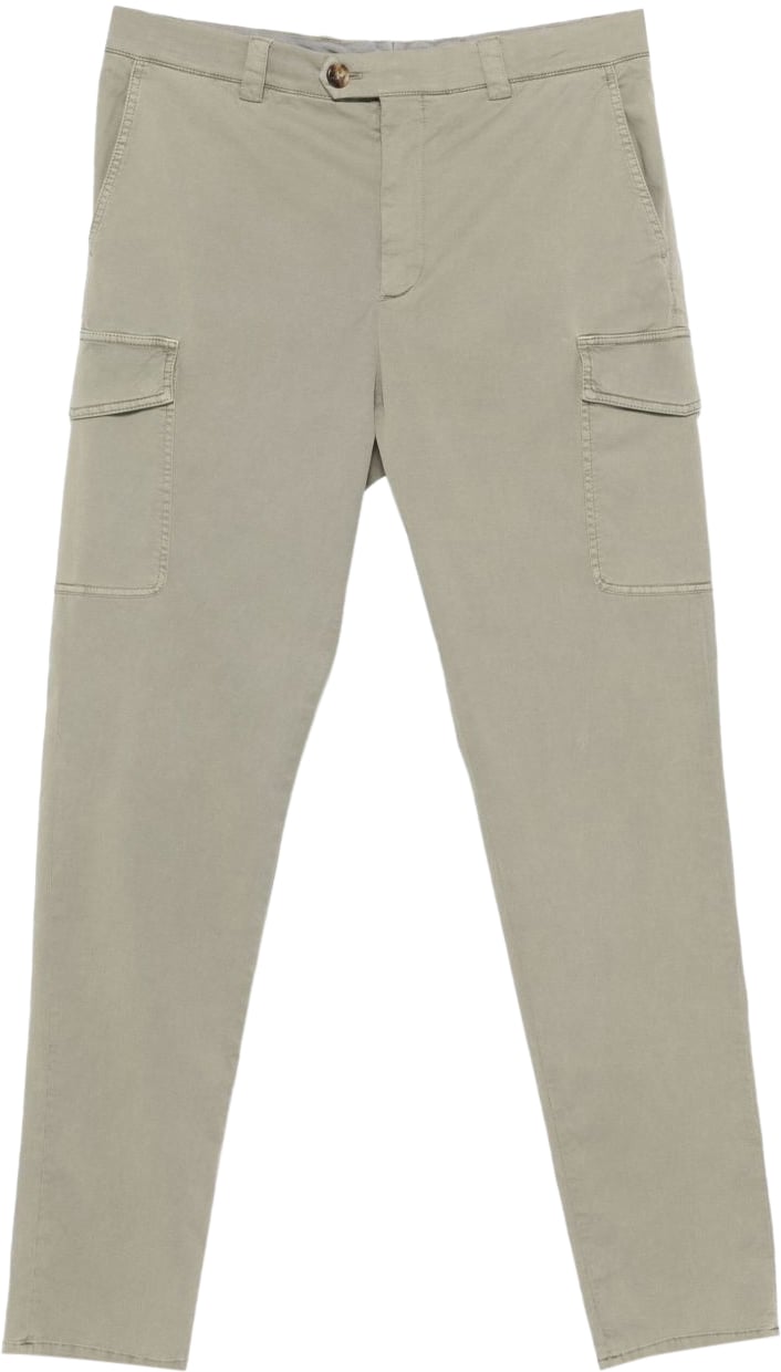 Brunello Cucinelli Trousers Kaki Bruin