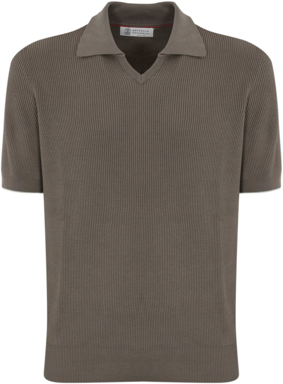 Brunello Cucinelli T-Shirts And Polos Corteccia Bruin