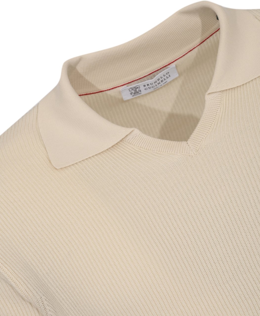Brunello Cucinelli T-Shirts And Polos English White+Nocciola Beige