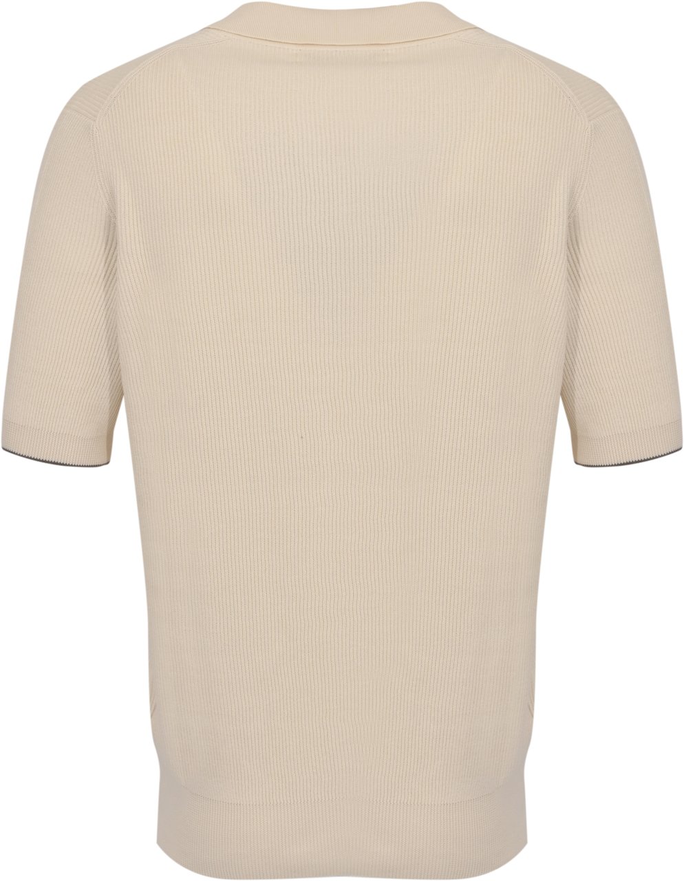 Brunello Cucinelli T-Shirts And Polos English White+Nocciola Beige