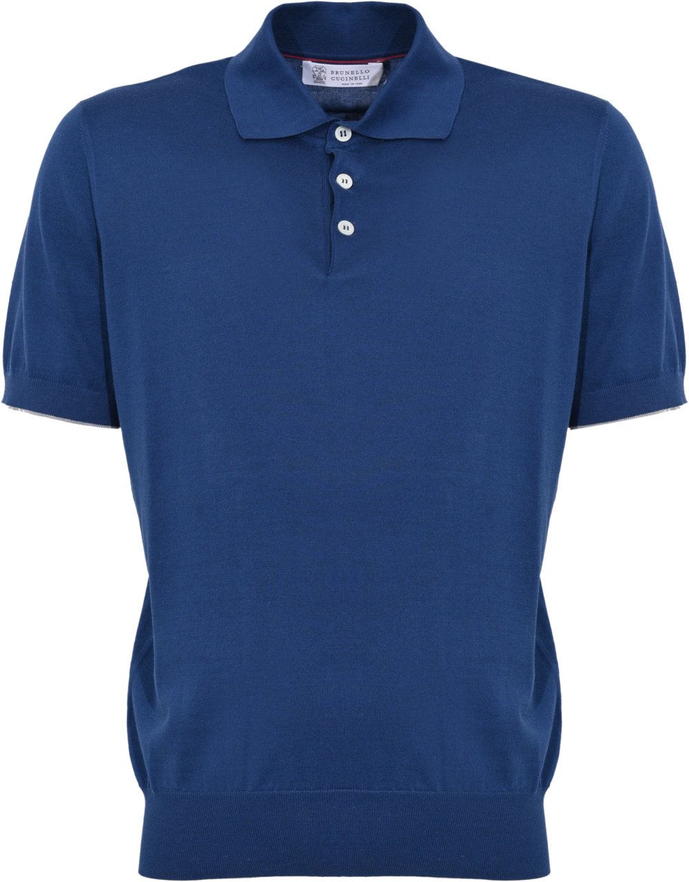 Brunello Cucinelli T-Shirts And Polos Avio+Grigio Chiaro Blauw