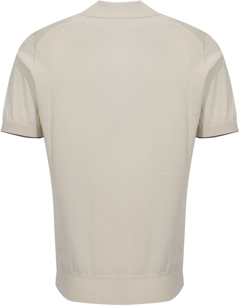 Brunello Cucinelli T-Shirts And Polos English White+Nocciola Wit