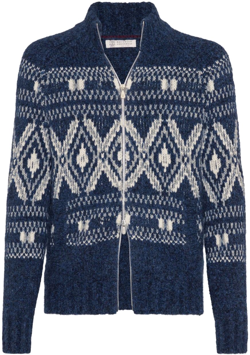 Brunello Cucinelli Sweaters Blue Blauw