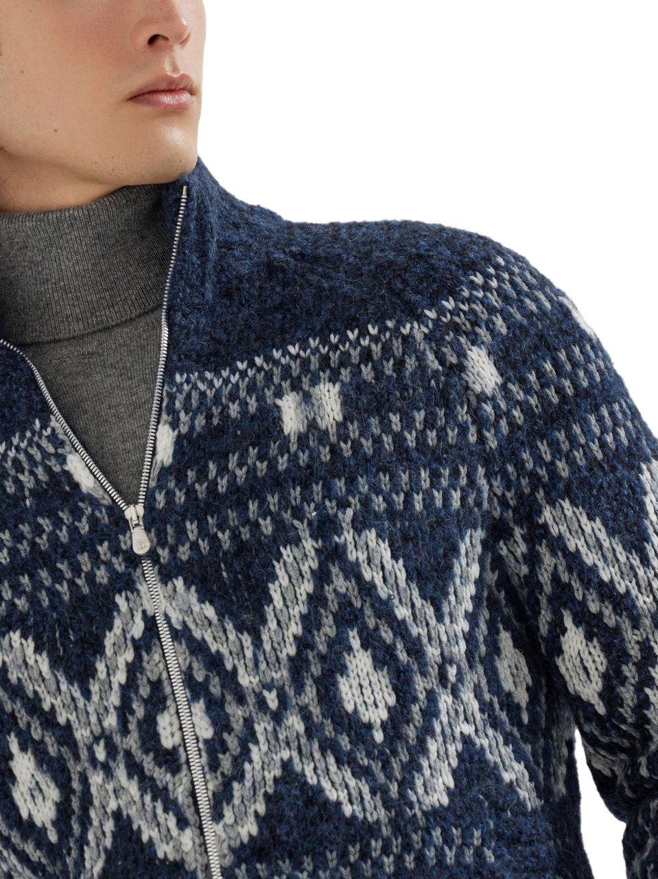 Brunello Cucinelli Sweaters Blue Blauw