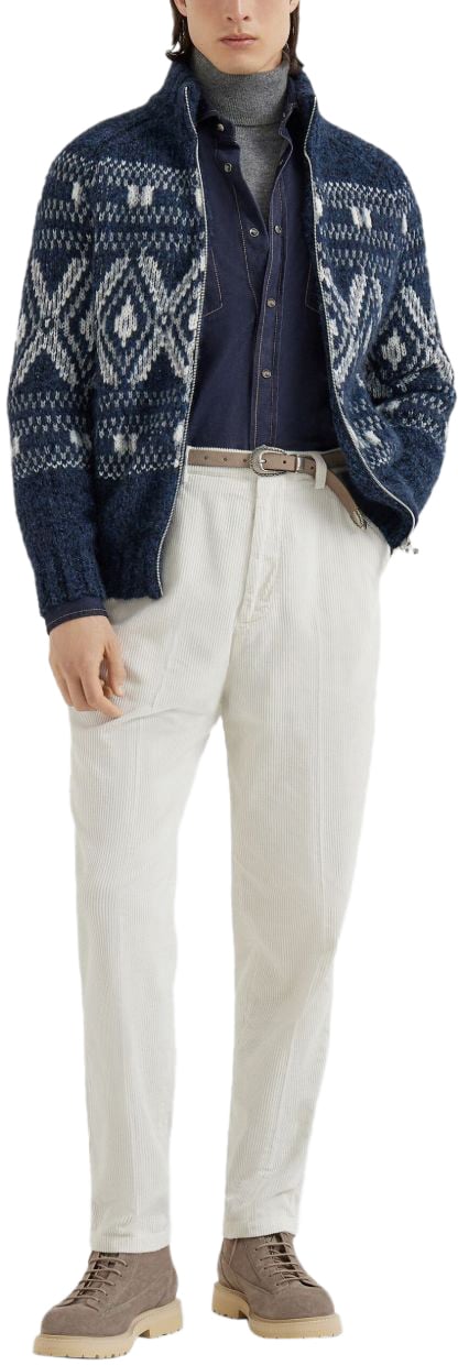 Brunello Cucinelli Sweaters Blue Blauw