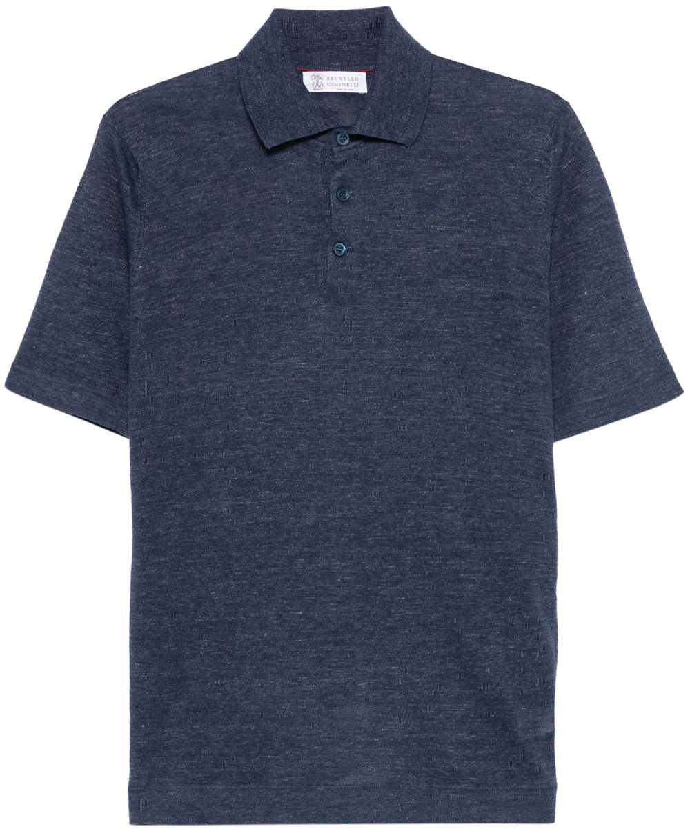 Brunello Cucinelli T-Shirts And Polos Blue Blauw