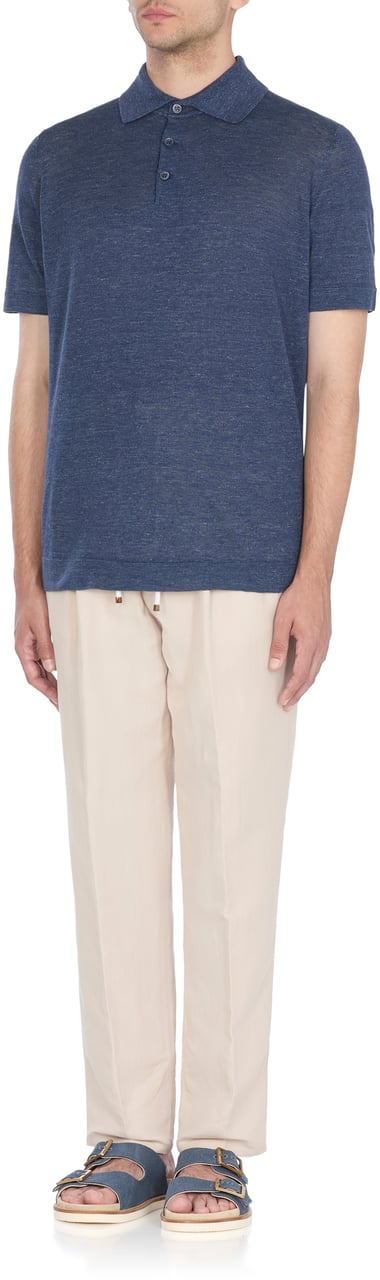 Brunello Cucinelli T-Shirts And Polos Blue Blauw