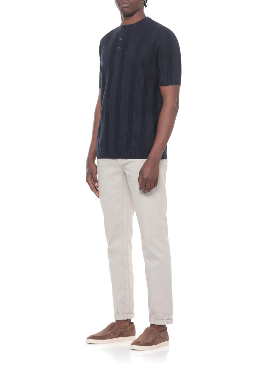 Brunello Cucinelli T-Shirts And Polos Blue Blauw