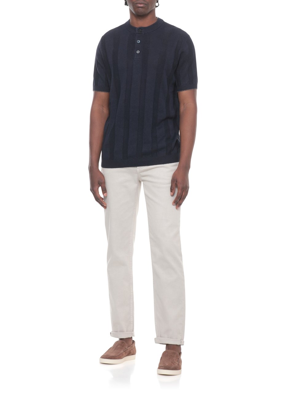 Brunello Cucinelli T-Shirts And Polos Blue Blauw