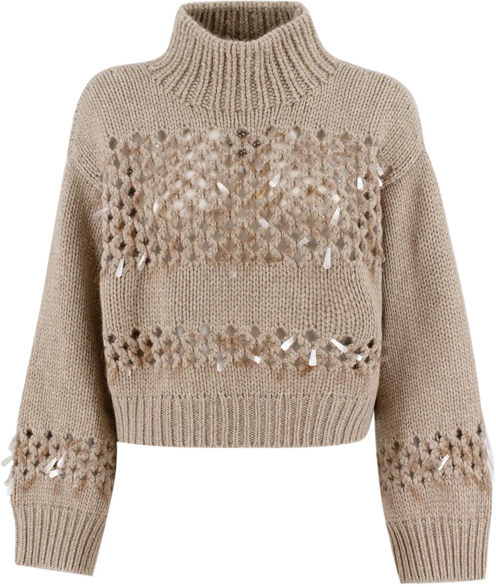 Brunello Cucinelli Wool jumper Bruin