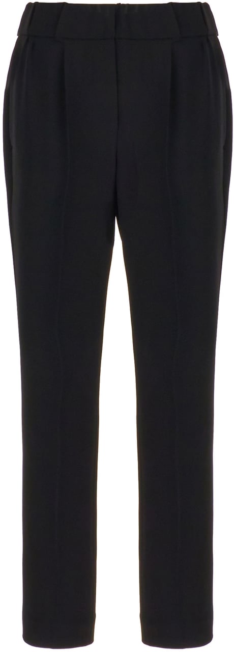 Brunello Cucinelli Brunello Cucinelli Black acetate blend pants Zwart