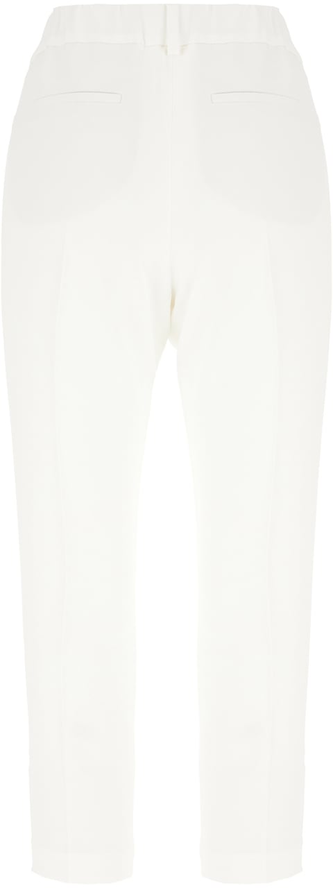 Brunello Cucinelli Brunello Cucinelli White acetate blend pants Wit