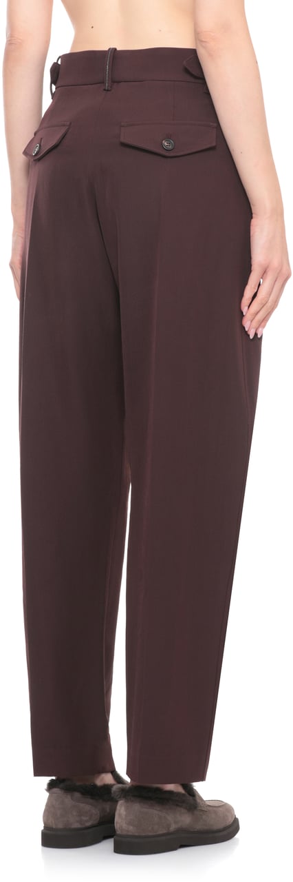 Brunello Cucinelli Trousers Purple Paars