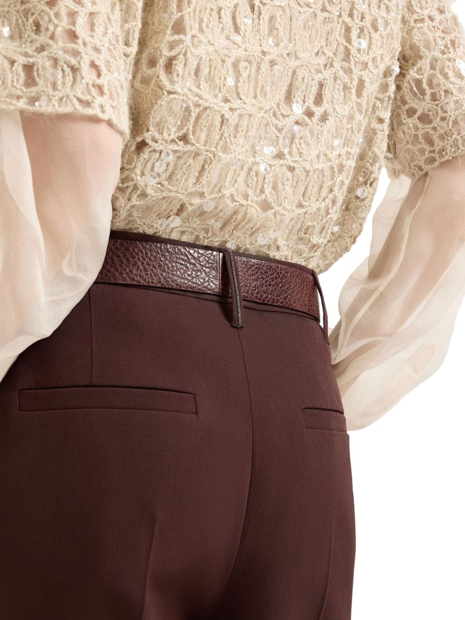 Brunello Cucinelli Trousers Bordeaux Rood