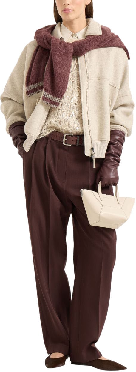 Brunello Cucinelli Trousers Bordeaux Rood