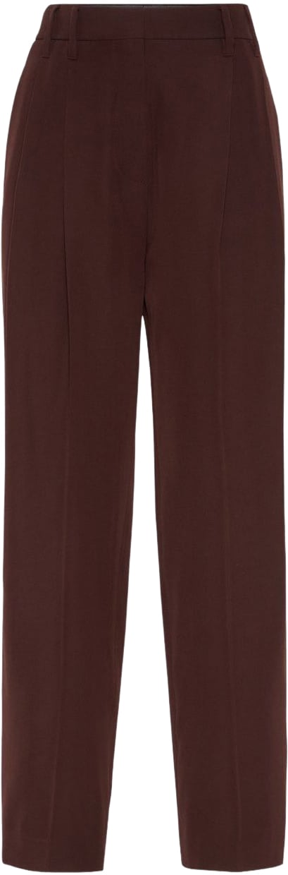Brunello Cucinelli Trousers Bordeaux Rood