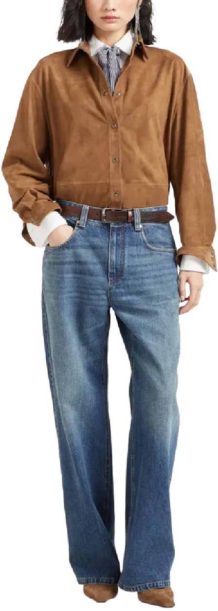 Brunello Cucinelli pantalone denim divers Divers