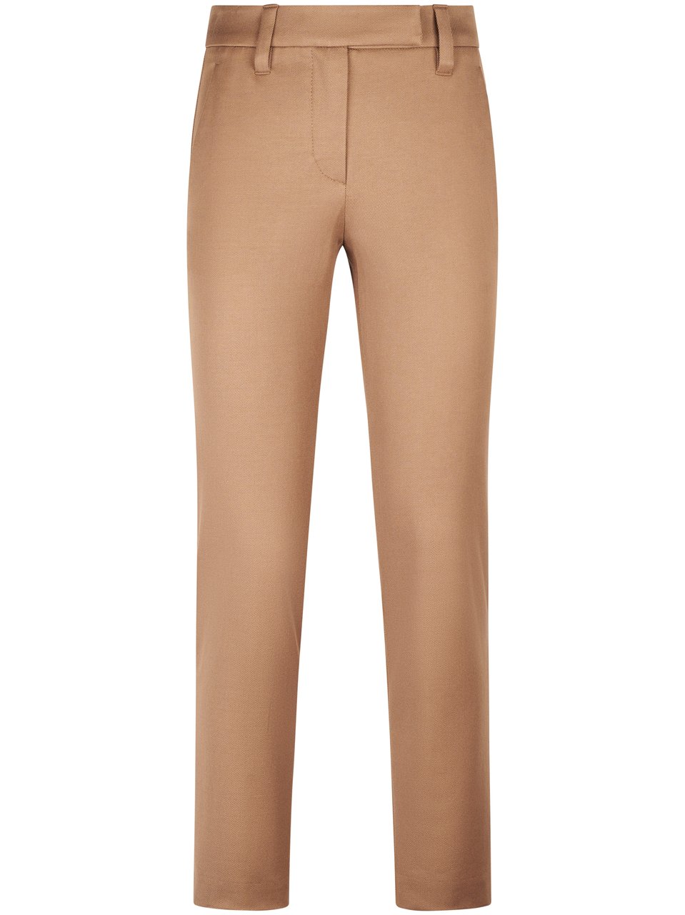 Brunello Cucinelli Straight Leg Tailored Trousers with Classic Waistband Bruin