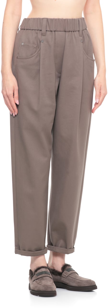 Brunello Cucinelli Trousers Brown Bruin