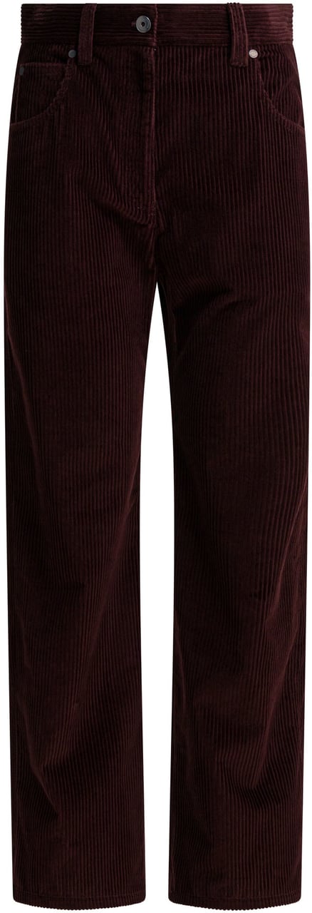 Brunello Cucinelli Five-pocket corduroy pants Rood