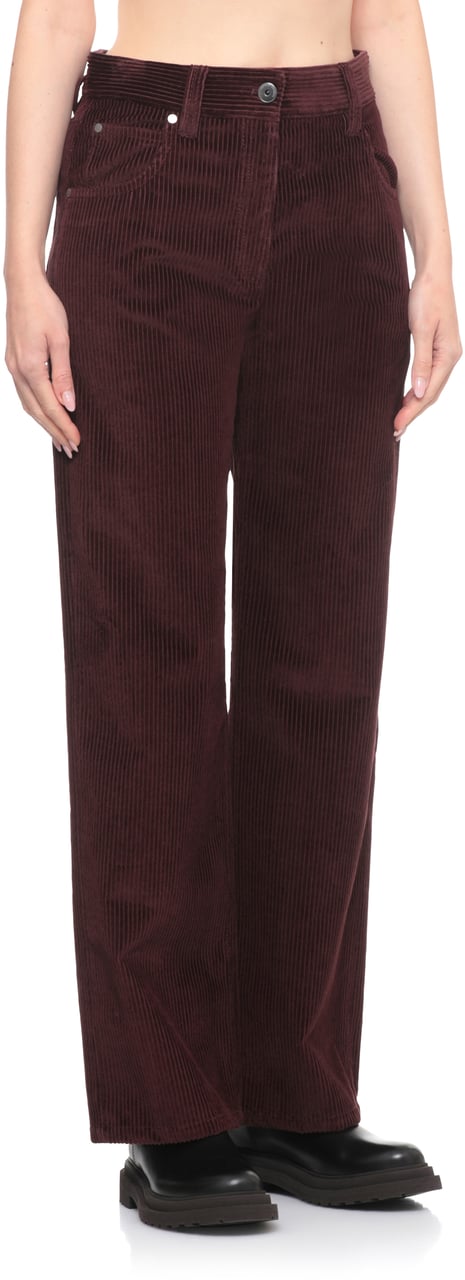 Brunello Cucinelli Trousers Bordeaux Rood