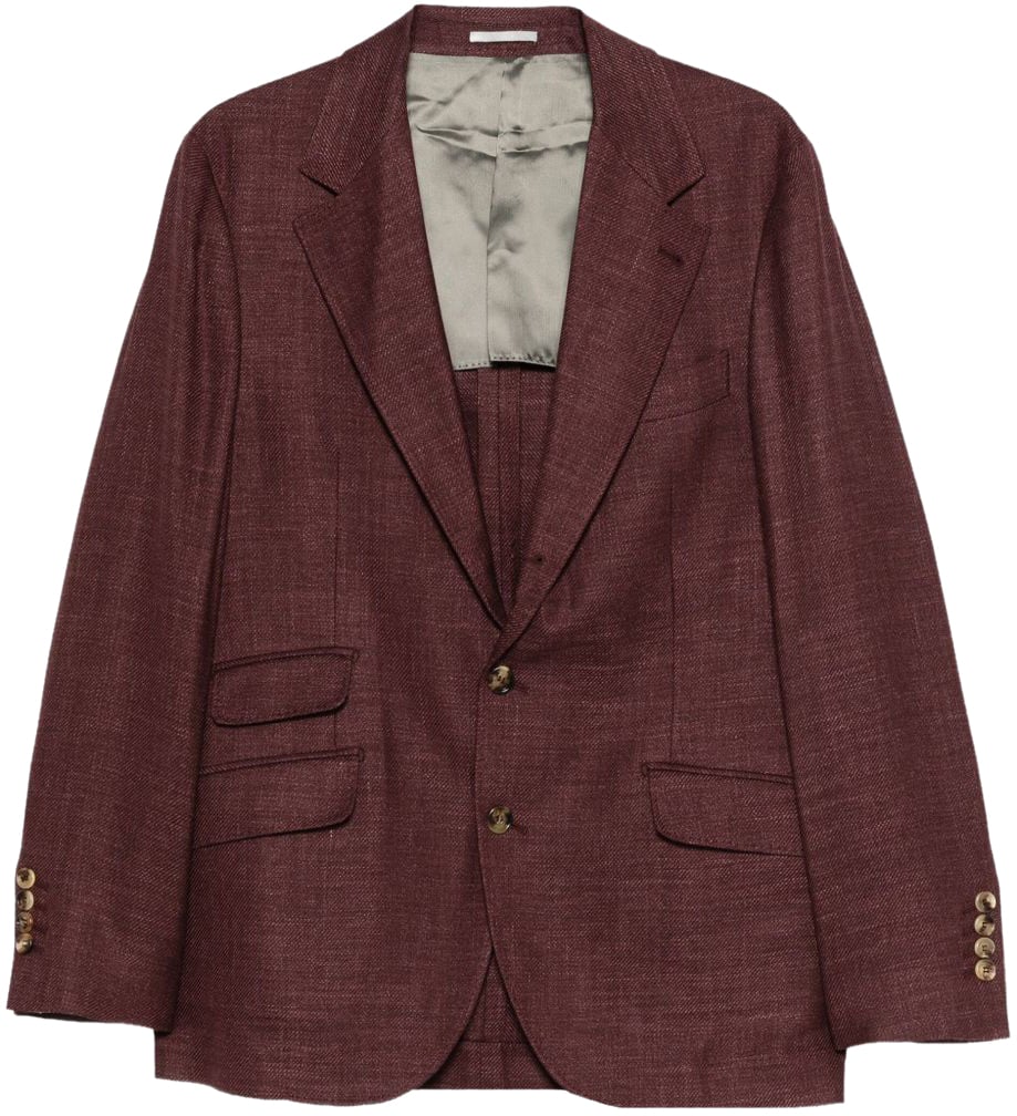 Brunello Cucinelli Jackets Bordeaux Rood