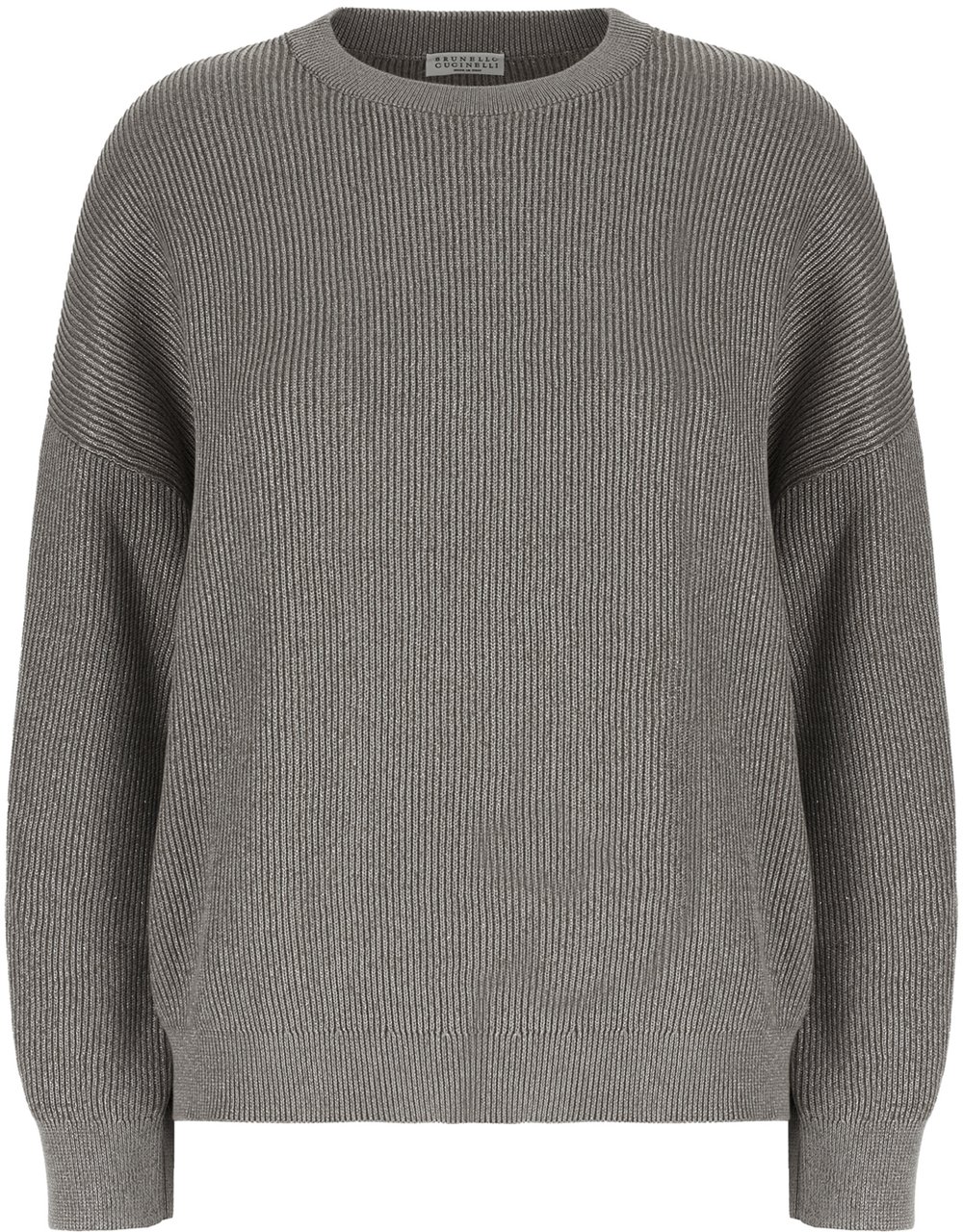 Brunello Cucinelli Brunello Cucinelli Grey cotton blend sweater Grijs