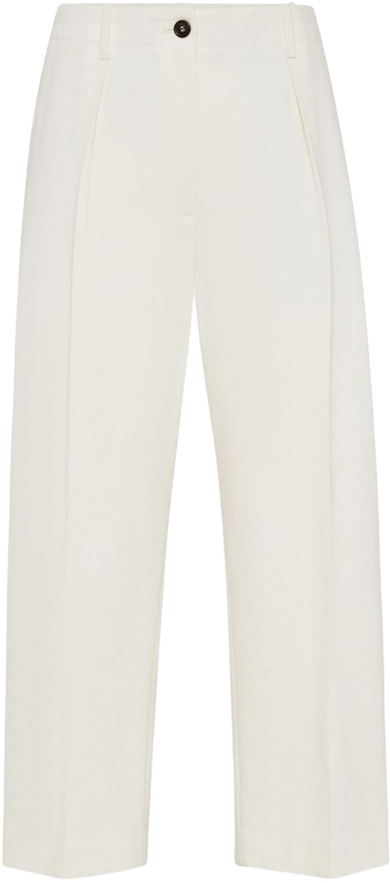 Brunello Cucinelli Trousers White Wit