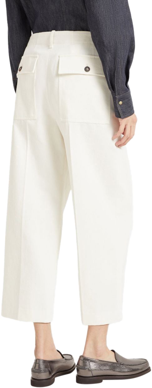 Brunello Cucinelli Trousers White Wit