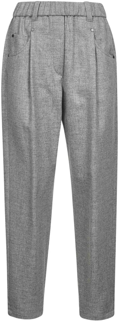 Brunello Cucinelli Trousers Light Grey Grijs