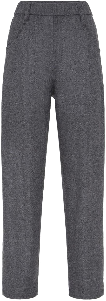 Brunello Cucinelli Trousers Grey Grijs