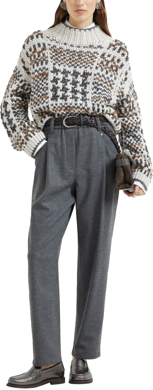 Brunello Cucinelli Trousers Grey Grijs