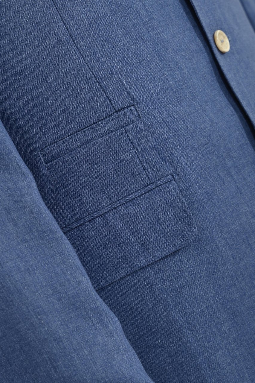 Brunello Cucinelli Jackets Denim Blauw